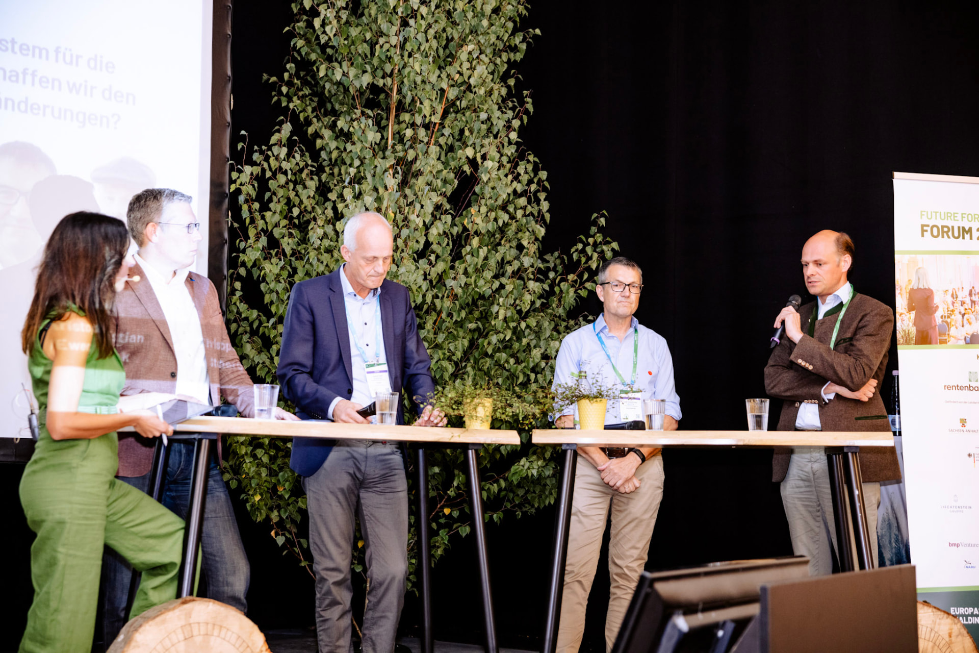 Panel-Diskussion auf der Bühne